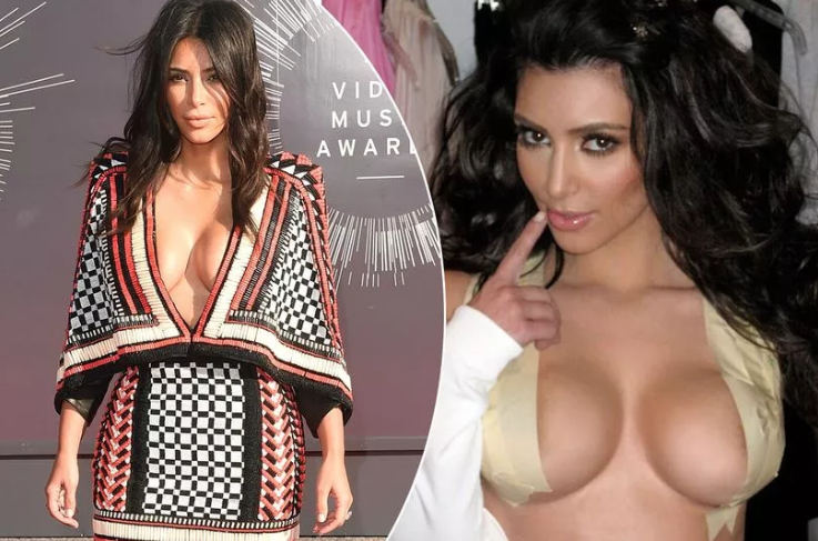 Two images of a woman at different events, one in a patterned jacket on the red carpet, the other in a glamorous outfit with a finger on her lips.