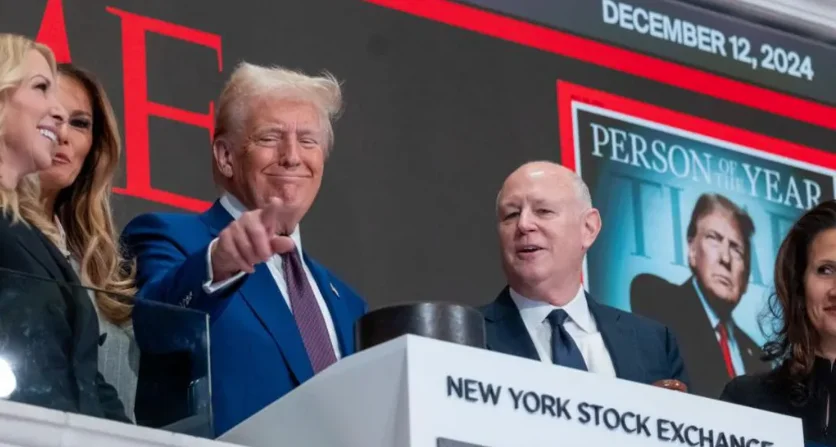 Trump rings bell on record stock market – but will it last?