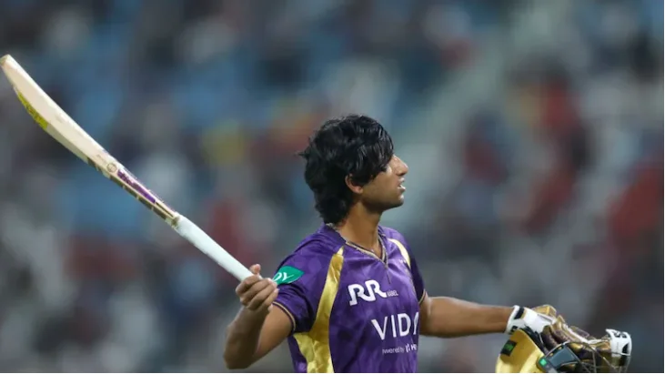 IPL 2026 Angkrish Raghuvanshi Fined for Code Breach After Obstructing-Field Dismissal in KKR Match