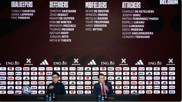 Belgium Squad Announced for FIFA World Cup With Lukaku and De Bruyne Leading the Team